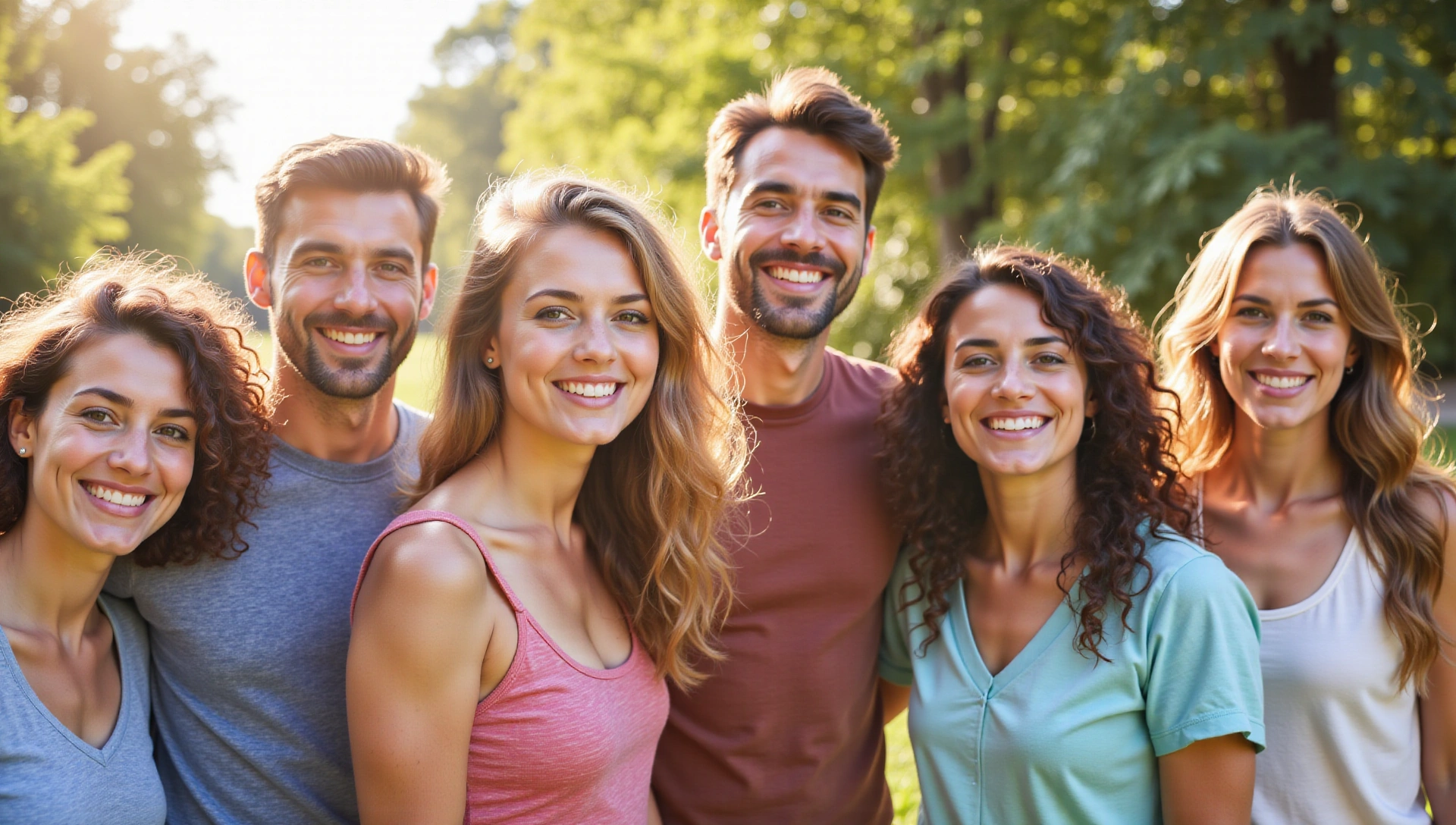 Personnes souriantes et épanouies témoignant de leur succès en nutrition santé